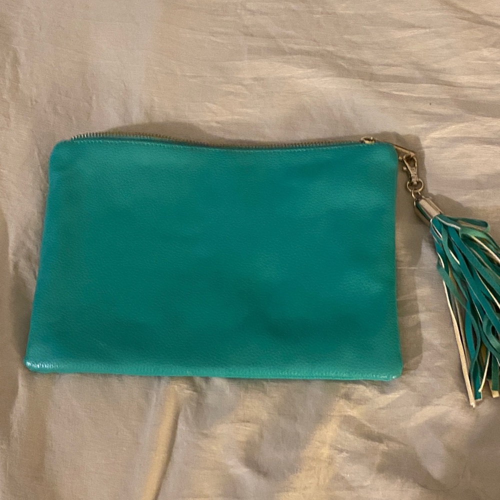 Merona Turquoise Clutch with Tassel